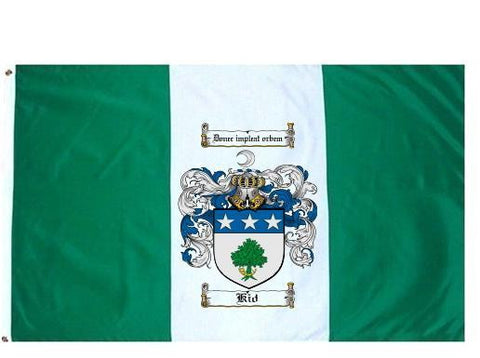 Kid family crest coat of arms flag