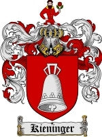 Kieninger coat of arms family crest download