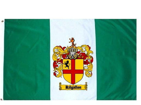 Kilgallon family crest coat of arms flag