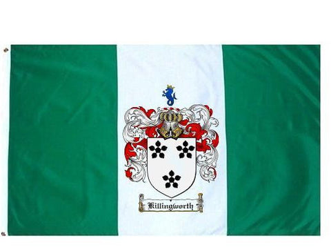 Killingworth family crest coat of arms flag