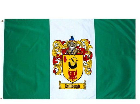 Killough family crest coat of arms flag