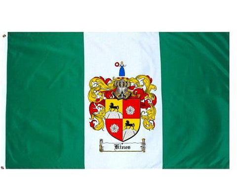 Kines family crest coat of arms flag
