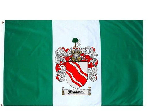 Kingston family crest coat of arms flag