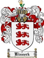 Kinnerk coat of arms family crest download