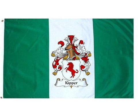 Kipper family crest coat of arms flag