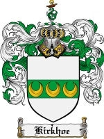 Kirkhoe coat of arms family crest download