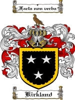 Kirkland coat of arms family crest download