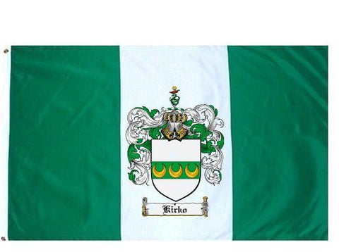 Kirko family crest coat of arms flag
