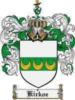 Kirkoe coat of arms family crest download