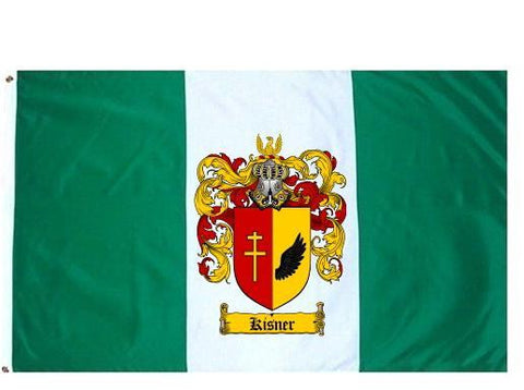 Kisner family crest coat of arms flag