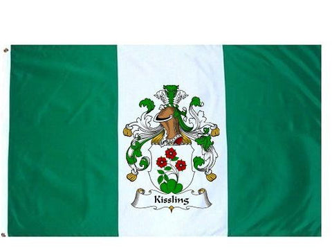 Kissling family crest coat of arms flag
