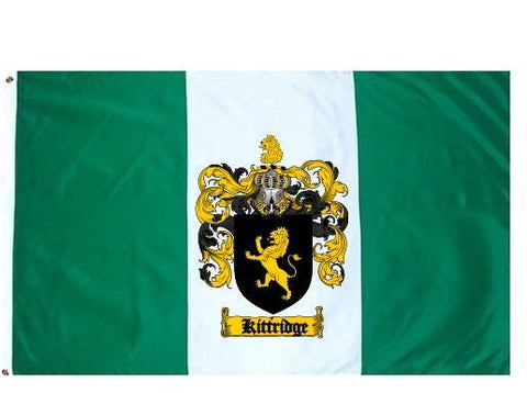 Kittridge family crest coat of arms flag