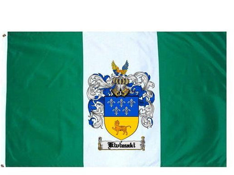 Kivimaki family crest coat of arms flag