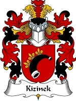 Kizinek coat of arms family crest download