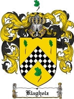 Klagholz coat of arms family crest download