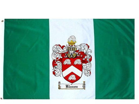 Klaxon family crest coat of arms flag