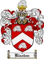 Klaxton coat of arms family crest download