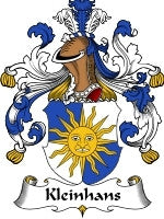 Kleinhans coat of arms family crest download
