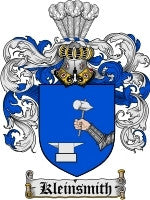Kleinsmith coat of arms family crest download