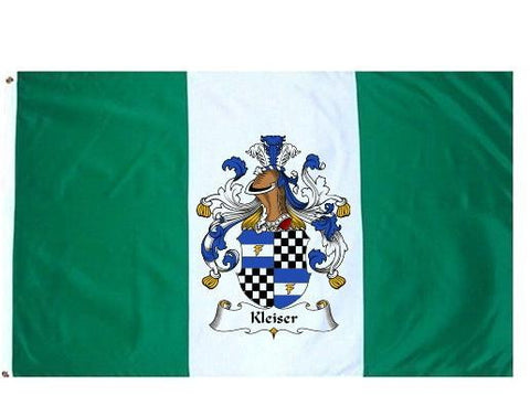 Kleiser family crest coat of arms flag