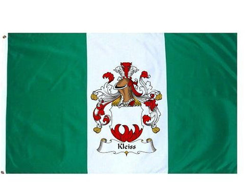 Kleiss family crest coat of arms flag