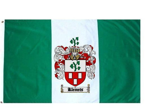 Klemets family crest coat of arms flag