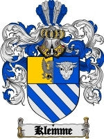 Klemme coat of arms family crest download