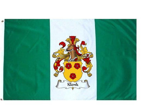 Klenk family crest coat of arms flag