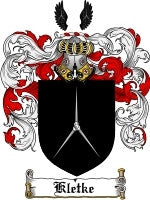 Kletke coat of arms family crest download