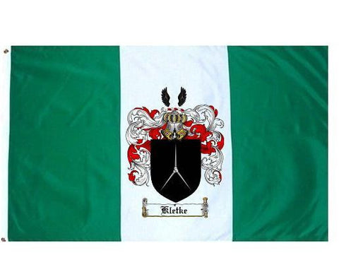 Kletke family crest coat of arms flag