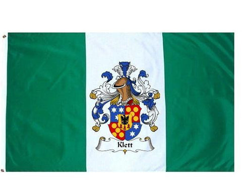 Klett family crest coat of arms flag