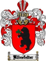 Klinefelter coat of arms family crest download