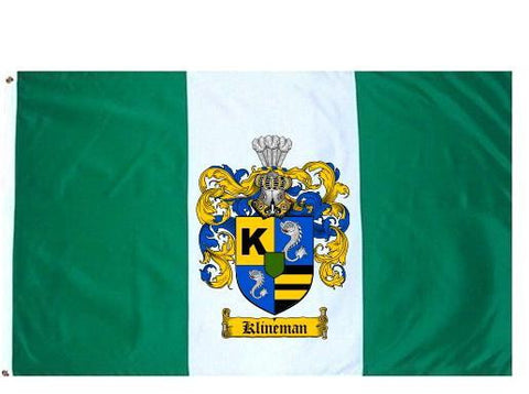 Klineman family crest coat of arms flag