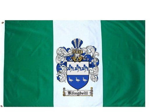 Klingbeill family crest coat of arms flag
