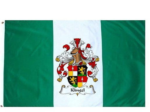 Klingel family crest coat of arms flag