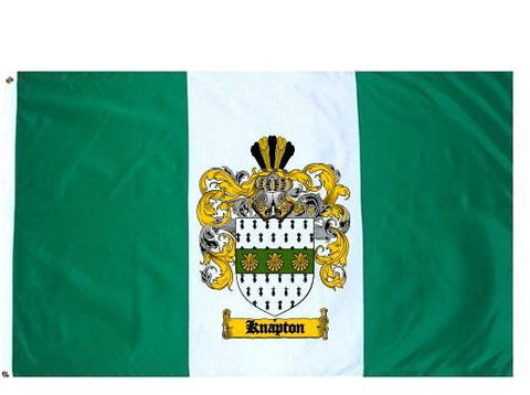 Knapton family crest coat of arms flag