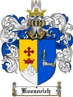 Knezevich coat of arms family crest download