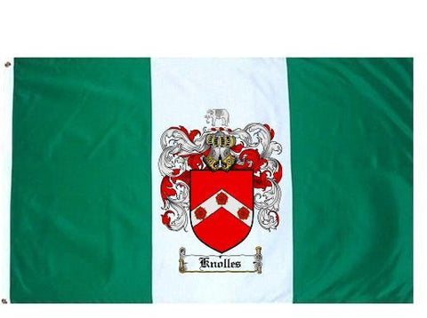 Knolles family crest coat of arms flag