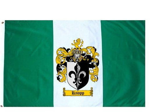 Knopp family crest coat of arms flag