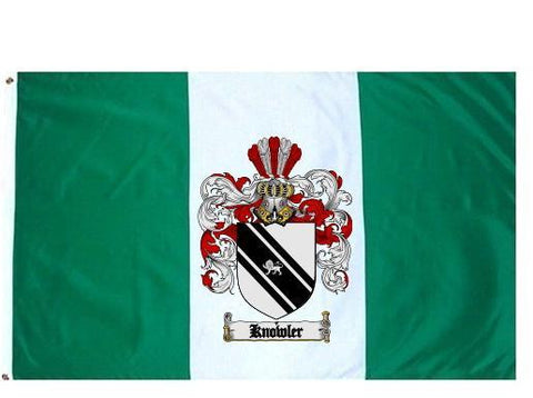 Knowler family crest coat of arms flag