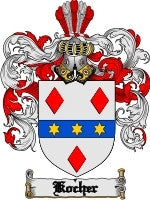 Kocher coat of arms family crest download