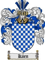 Koen coat of arms family crest download