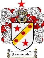 Koenigshofer coat of arms family crest download