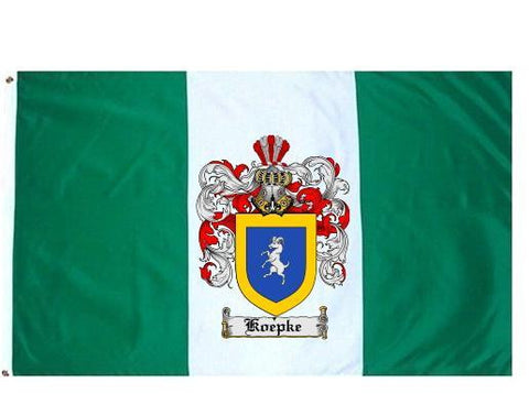 Koepke family crest coat of arms flag