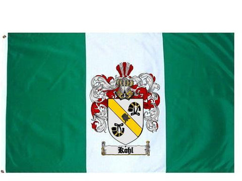 Kohl family crest coat of arms flag
