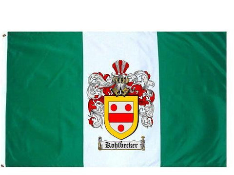 Kohlbecker family crest coat of arms flag