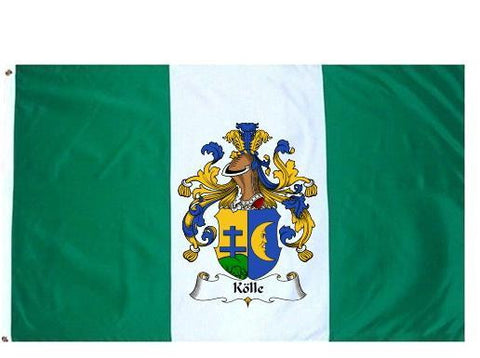 Kolle family crest coat of arms flag
