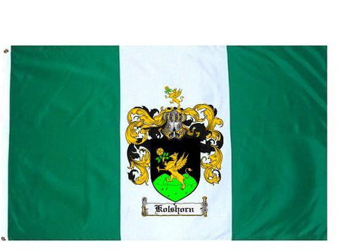Kolshorn family crest coat of arms flag