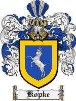 Kopke coat of arms family crest download