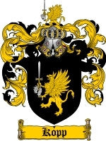 Kopp coat of arms family crest download